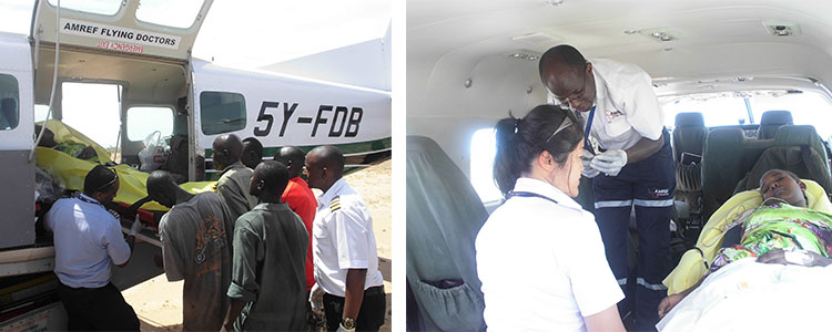 AMREF Flying Doctors Evacuation Of 18 Year Old From Illeret To Wamba