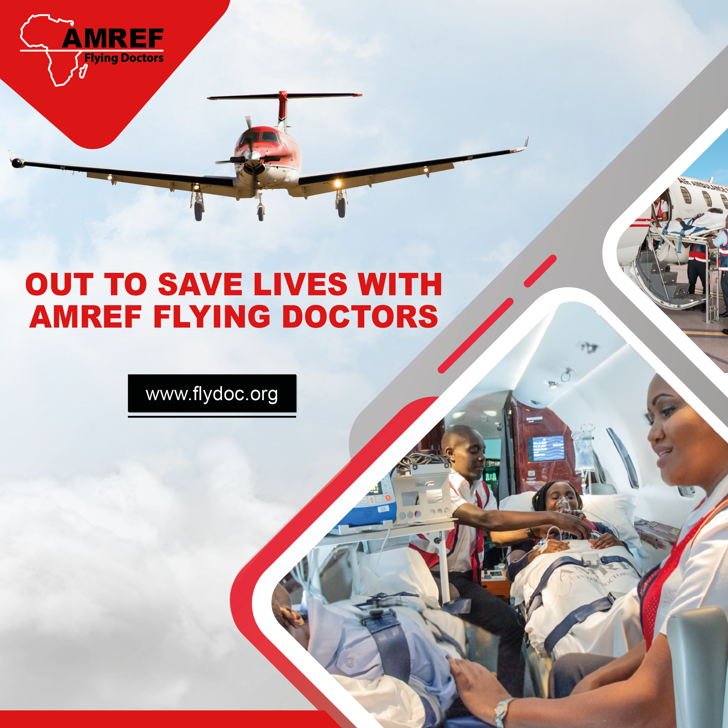 OUT TO SAVE LIVES WITH AMREF FLYING DOCTORS